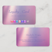 Carte de fidélité maquillage moderne (Devant / Derrière)
