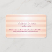 Carte de fidélité maquillage rayé moderne (Dos)