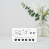 Carte de fidélité maquillage wink eye lashes exten (Debout devant)