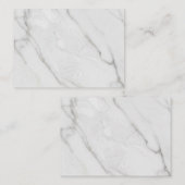 Carte De Fidélité Marbre Blanc (Devant / Derrière)