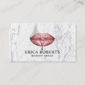 Carte de fidélité |Marbre blanc de lèvres Rose Gol (Devant)