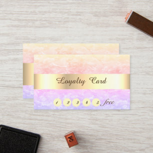 Carte de fidélité Marbre Coloré, Confettis
