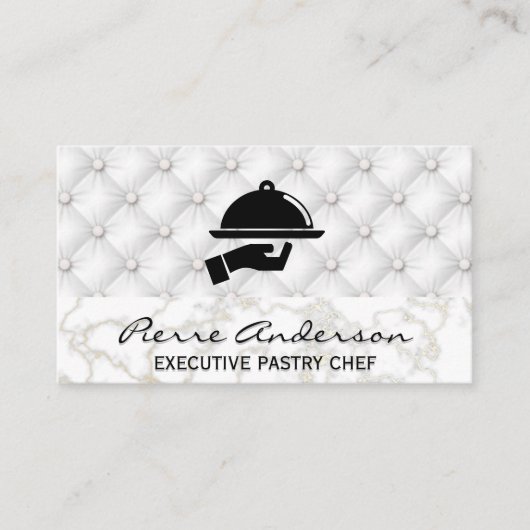 Carte De Fidélité Marbre doré | Arrière - plan d'élévateur en cuir (Devant)