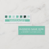 Carte De Fidélité MASSE l'appréciation de client (les carrés de mod) (Devant / Derrière)