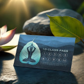 Carte De Fidélité Méditation de l'enseignant YOGA Pose Bodhi Leaf Cl