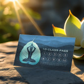 Carte De Fidélité Méditation de l'enseignant YOGA Pose Bodhi Leaf Cl