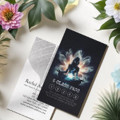 Carte De Fidélité Méditation de l'instructeur de yoga Lotus Pose 5 C