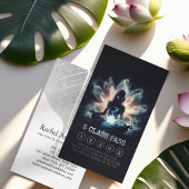 Carte De Fidélité Méditation de l'instructeur de yoga Lotus Pose 5 C