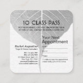 Carte De Fidélité Méditation de l'instructeur de yoga Lotus Pose Cla (Dos)