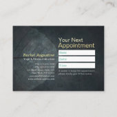 Carte De Fidélité Méditation Yoga Instructeur Lotus Pose Classe Pass (Dos)