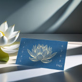 Carte De Fidélité Méditation YOGA Instructeur Loyalty Punch Lotus