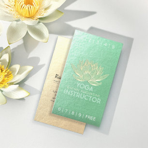 Carte De Fidélité Méditation YOGA Instructeur Loyalty Punch Lotus