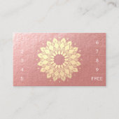 Carte De Fidélité Méditation Yoga Instructeur Mandala Loyalty Punch (Devant)