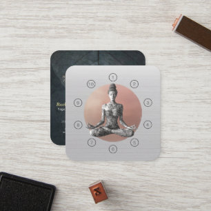 Carte De Fidélité Méditation Yoga Instructeur Reiki Master Class Pas