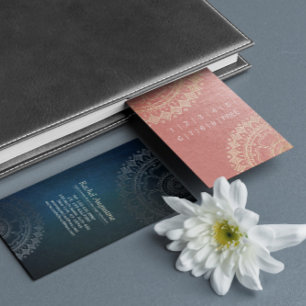 Carte De Fidélité Méditation Yoga Professeur Gold Mandala Loyalty Pu