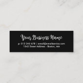 Carte De Fidélité Merci de script simple à brosse (Dos)