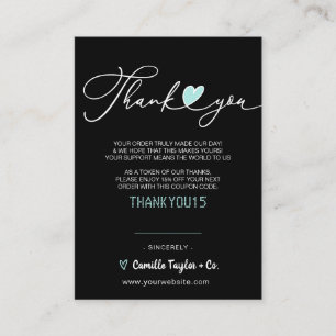 Carte De Fidélité Merci d'entreprise et code remise Loyal moderne