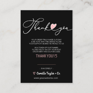 Carte De Fidélité Merci d'entreprise et code remise Loyal moderne