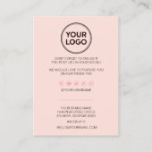 Carte De Fidélité Merci d'entreprise et code remise | Loyal moderne (Dos)