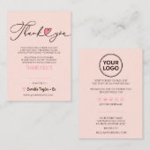 Carte De Fidélité Merci d'entreprise et code remise | Loyal moderne (Devant / Derrière)