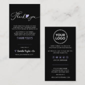 Carte De Fidélité Merci d'entreprise et code remise | Loyal moderne (Devant / Derrière)