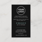 Carte De Fidélité Merci d'entreprise et code remise | Loyal moderne (Dos)