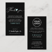 Carte De Fidélité Merci d'entreprise et code remise | Loyal moderne (Devant / Derrière)