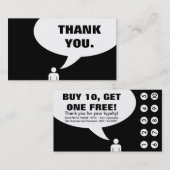 Carte De Fidélité merci. (fidélité de client) (Devant / Derrière)