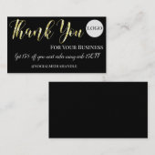 Carte De Fidélité Merci pour votre entreprise (Devant / Derrière)