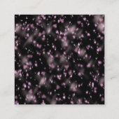 Carte De Fidélité *~* Merci QR récompenses Coeurs roses Noir (Dos)