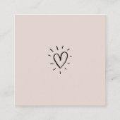 Carte De Fidélité *~* Merci QR Rewards Rose Gold Heart (Dos)