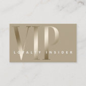 Carte De Fidélité Mini Sheer & Luxe Shine Gold VIP (Devant)