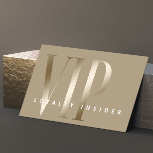 Carte De Fidélité Mini Sheer & Luxe Shine Gold VIP