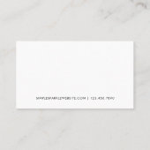 Carte de fidélité minimale moderne Script client (Dos)