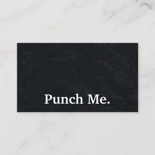 Carte de fidélité minimaliste noire moderne (Devant)