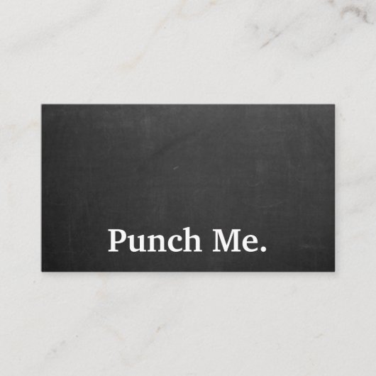 Carte de fidélité minimaliste noire moderne (Devant)