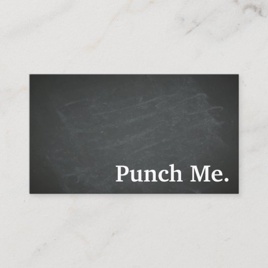 Carte de fidélité minimaliste noire moderne (Devant)