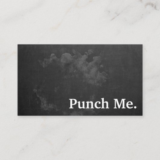 Carte de fidélité minimaliste noire moderne (Devant)