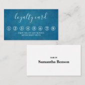 Carte de fidélité minimaliste noire moderne (Devant / Derrière)