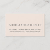 Carte de fidélité minimaliste Whisper Pink (Dos)