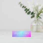 Carte de fidélité minime Gradient (Debout devant)