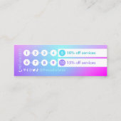 Carte de fidélité minime Gradient (Dos)