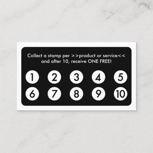 carte de fidélité mod (Dos)