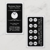 carte de fidélité mod bowling alley (Devant / Derrière)