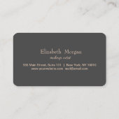 Carte De Fidélité Modern Elegant Rose Gold Hearts Opal Stone (Dos)