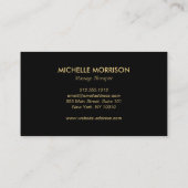 Carte De Fidélité Modern Healing Hands Massage Therapy Loyalty Card (Dos)