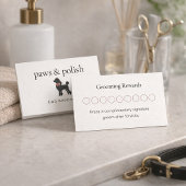 Carte De Fidélité Modern Neutral Dog Groomer Loyalty Card | Editable