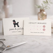 Carte De Fidélité Modern Neutral Dog Groomer Loyalty Card | Editable