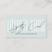 Carte De Fidélité Modern typography script reward  (Devant)