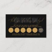 Carte De Fidélité Modern typography script reward  (Dos)